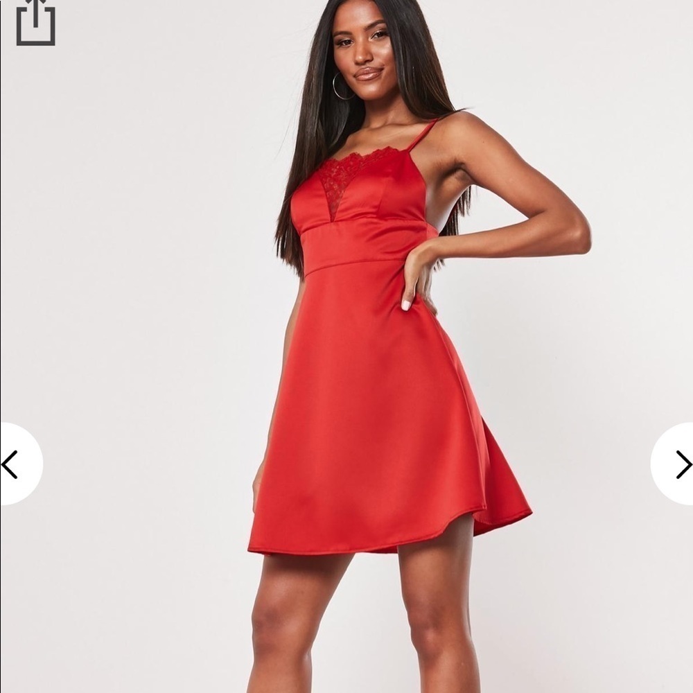 Missguided red dress NWT